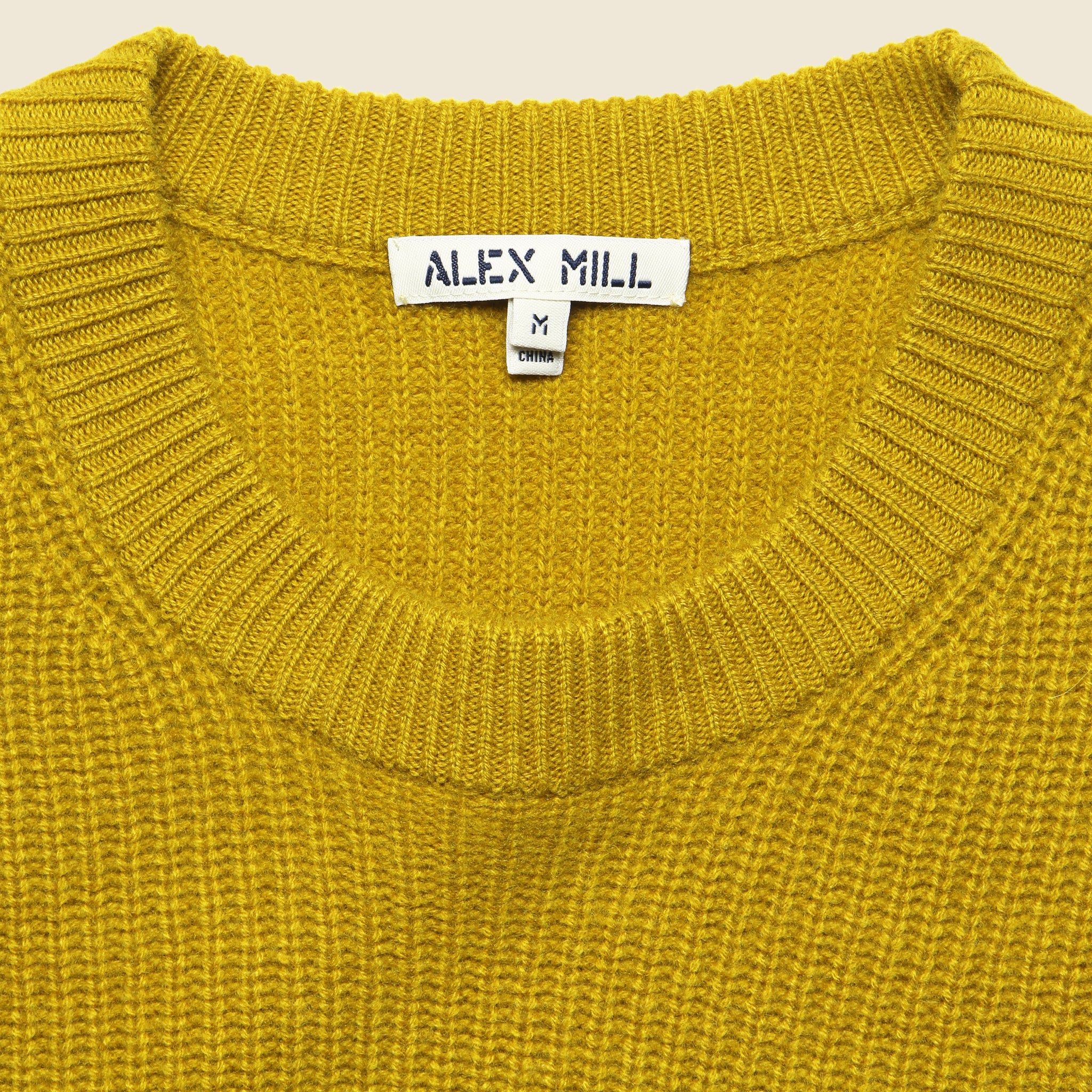 
                          Cashmere Jordan Sweater - Mustard - Alex Mill - STAG Provisions - Tops - Sweater
                        