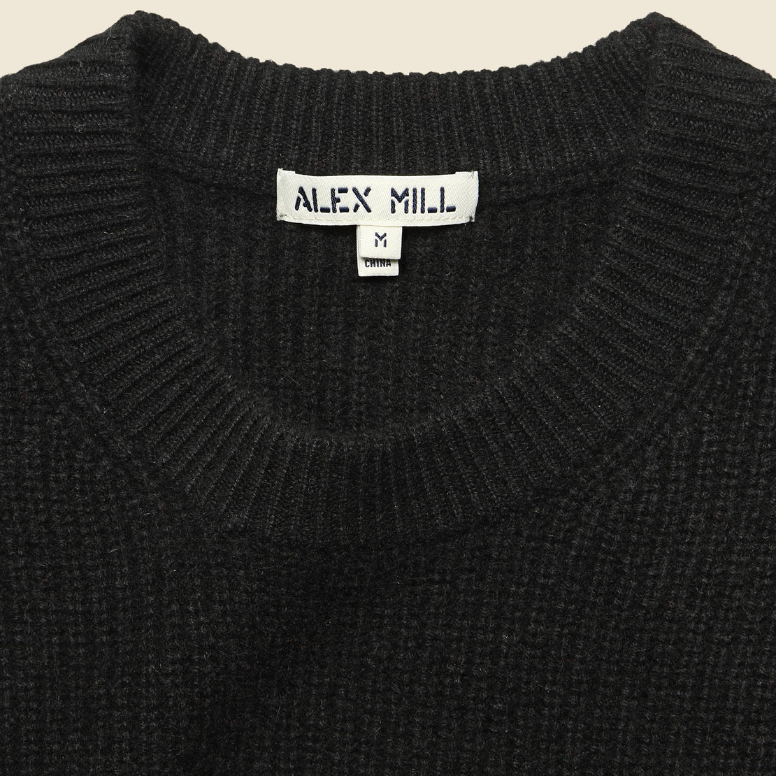 Cashmere Jordan Sweater - Black - Alex Mill - STAG Provisions - Tops - Sweater