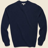 Cashmere Jordan Sweater - Navy - Alex Mill - STAG Provisions - Tops - Sweater