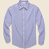 Bold Stripe Standard Shirt - Blue/White - Alex Mill - STAG Provisions - Tops - L/S Woven - Stripe