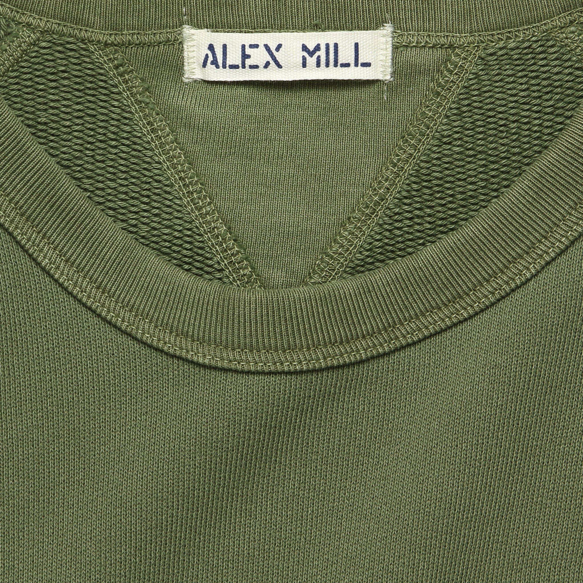 
                          French Terry Sweatshirt - Faded Olive - Alex Mill - STAG Provisions - Tops - Fleece / Sweatshirt
                        