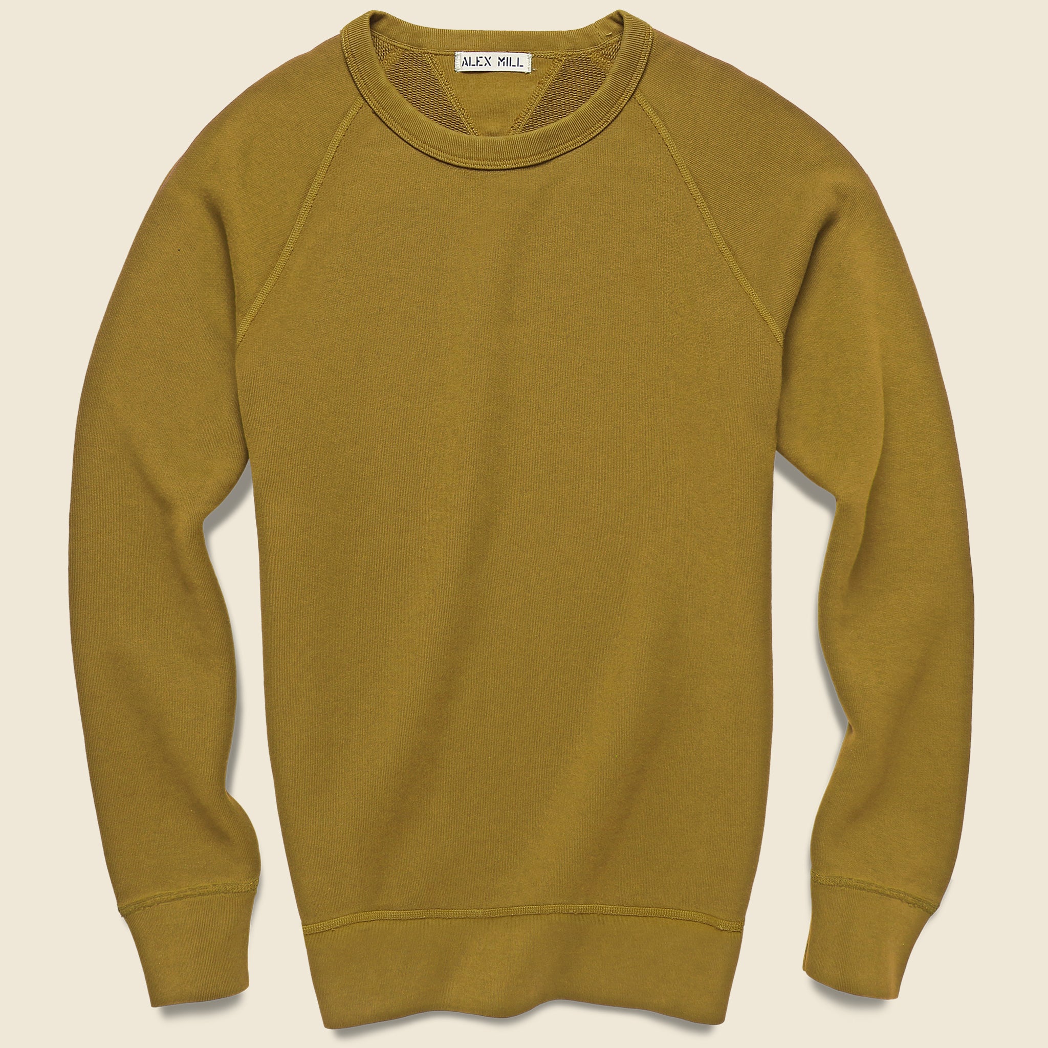 French Terry Sweatshirt - Golden Khaki - Alex Mill - STAG Provisions - Tops - Fleece / Sweatshirt