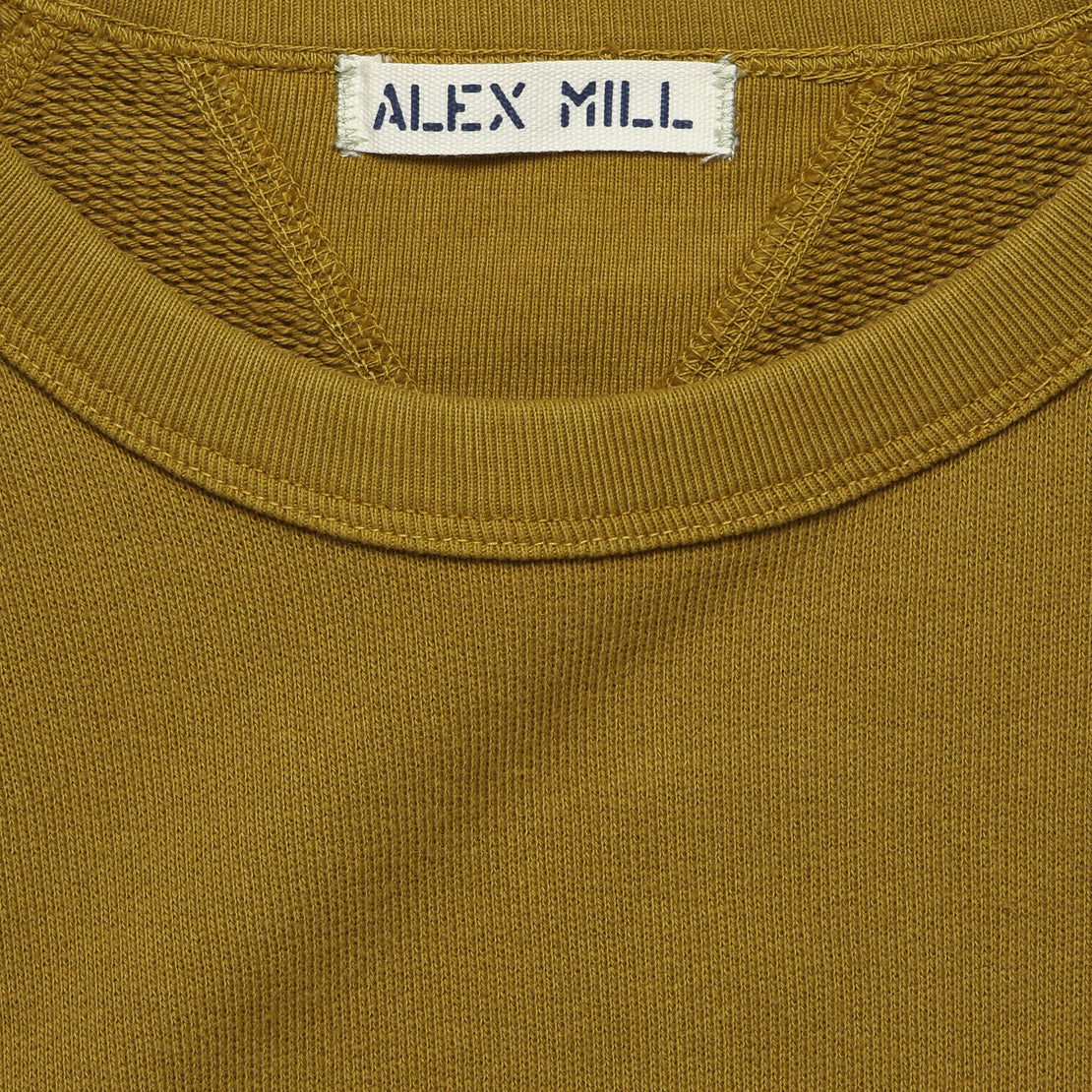 French Terry Sweatshirt - Golden Khaki - Alex Mill - STAG Provisions - Tops - Fleece / Sweatshirt