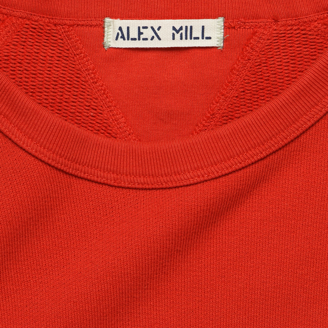 French Terry Sweatshirt - Berry Red - Alex Mill - STAG Provisions - Tops - Fleece / Sweatshirt