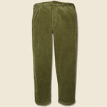 Rugged Corduroy Standard Pleated Pant - Olive - Alex Mill - STAG Provisions - Pants - Corduroy