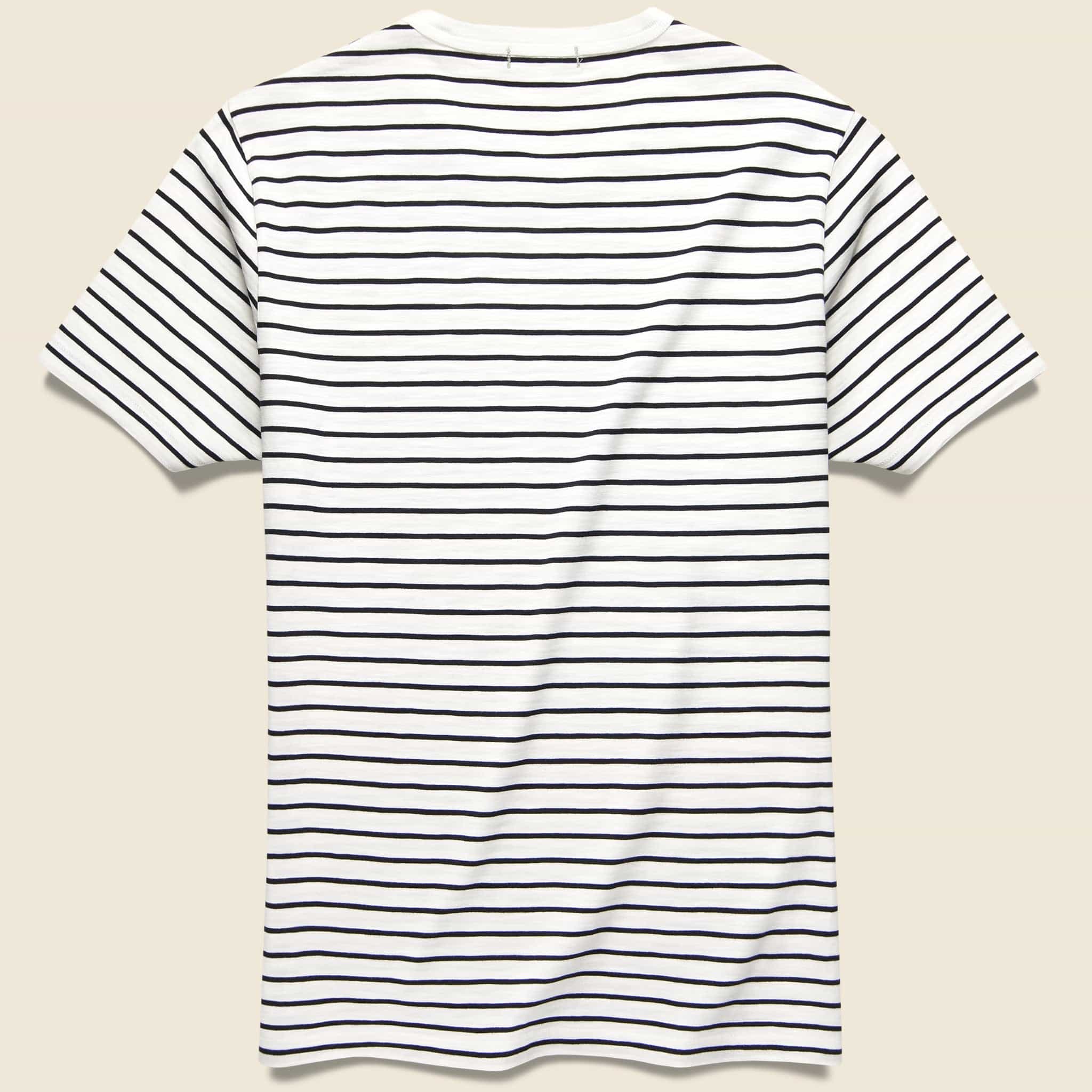 
                          Standard Crew Tee - Navy Stripe - Alex Mill - STAG Provisions - Tops - S/S Tee
                        