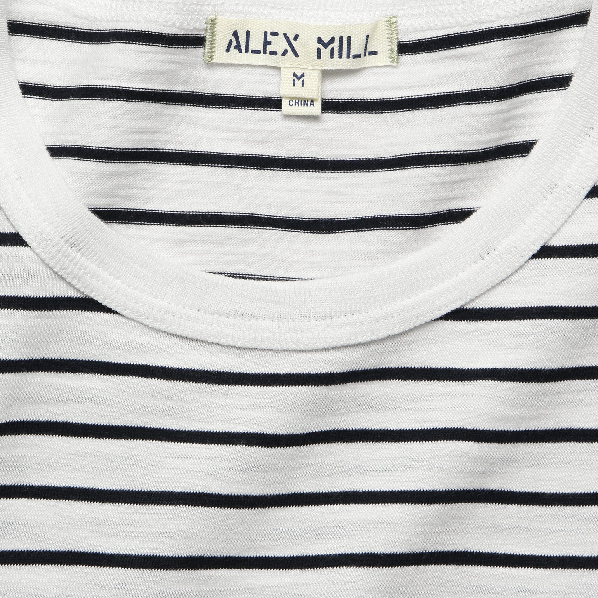 
                          Standard Crew Tee - Navy Stripe - Alex Mill - STAG Provisions - Tops - S/S Tee
                        