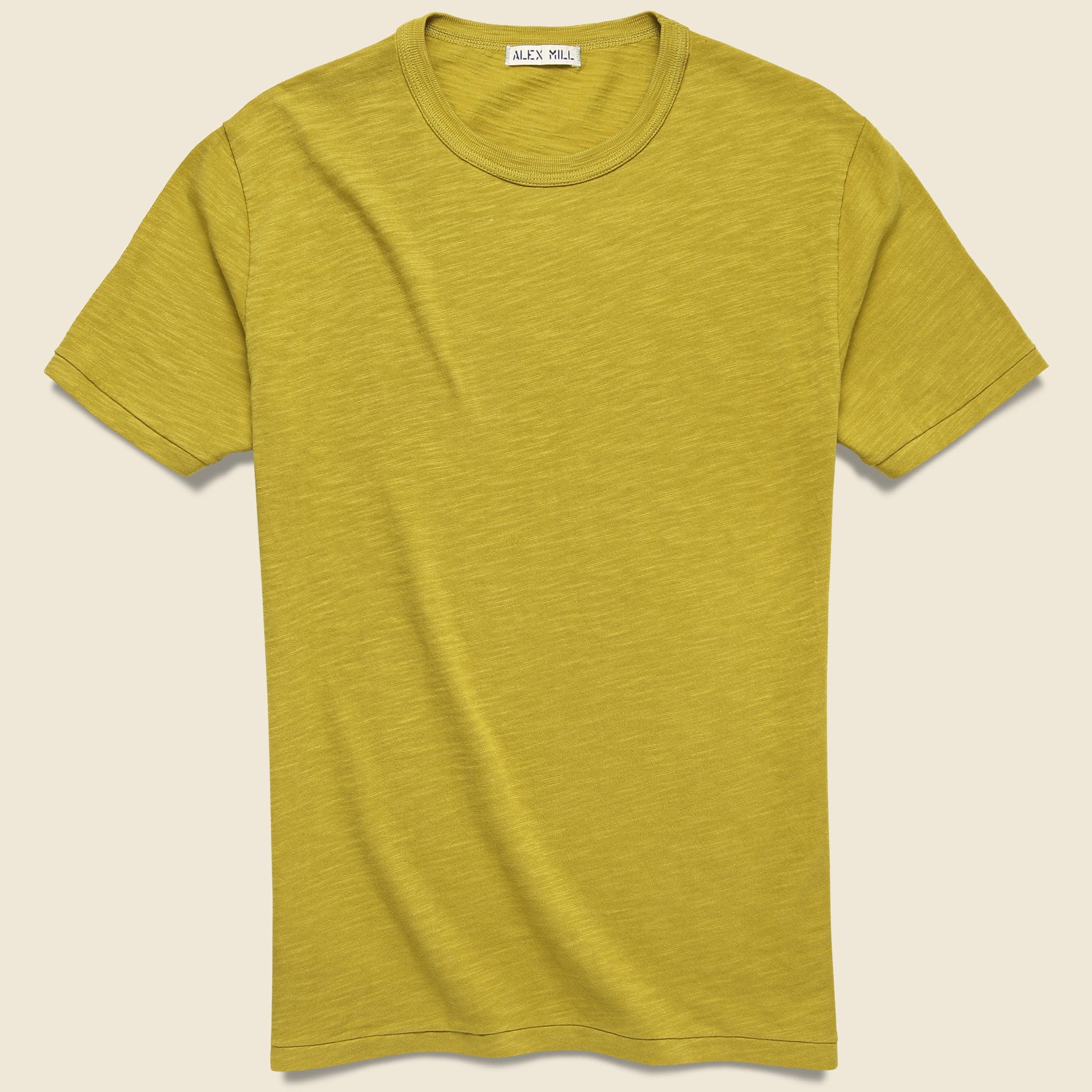 Standard Crew Tee - Yellow Khaki - Alex Mill - STAG Provisions - Tops - S/S Tee