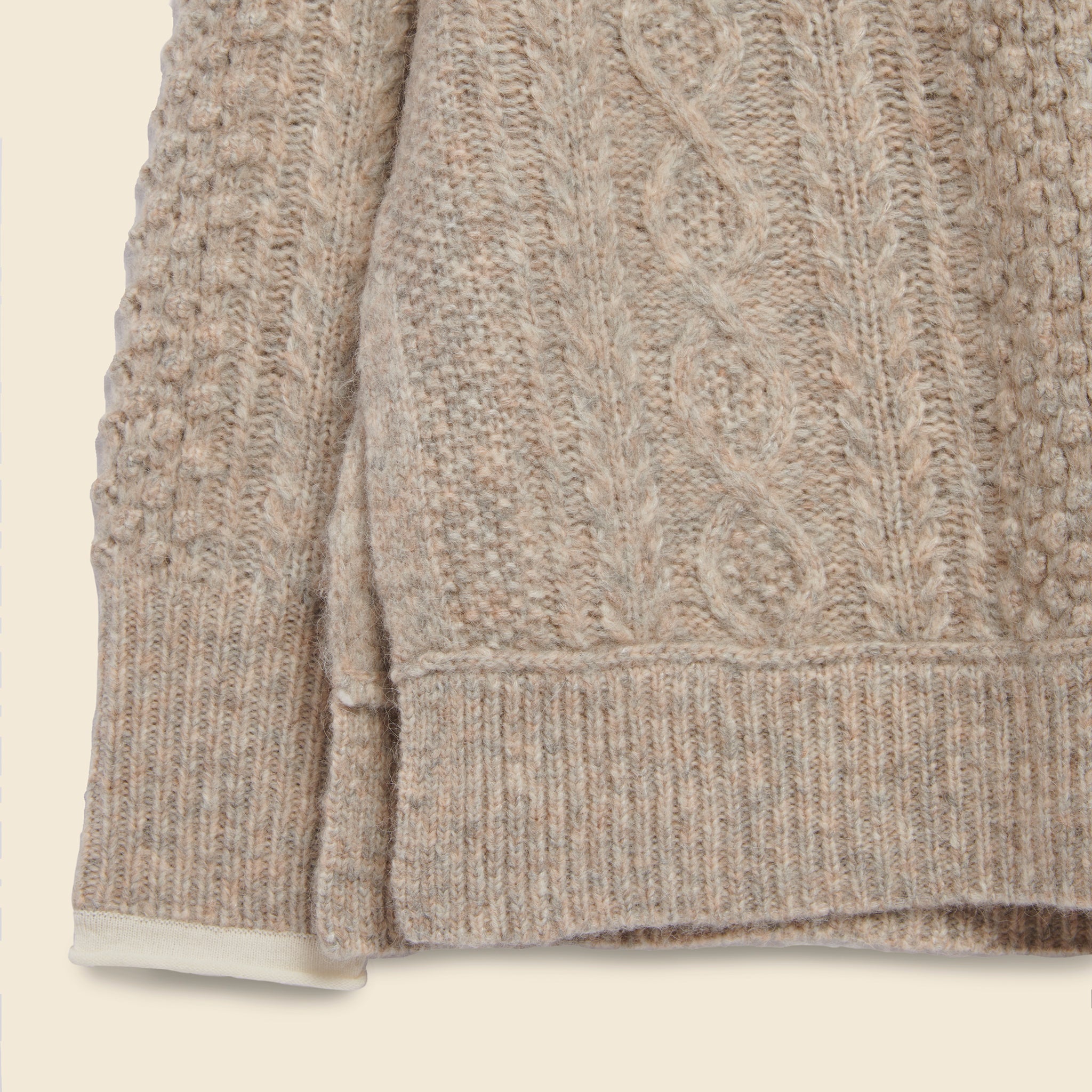 
                          Camil Cable Sweater - Driftwood - Alex Mill - STAG Provisions - W - Tops - Sweater
                        