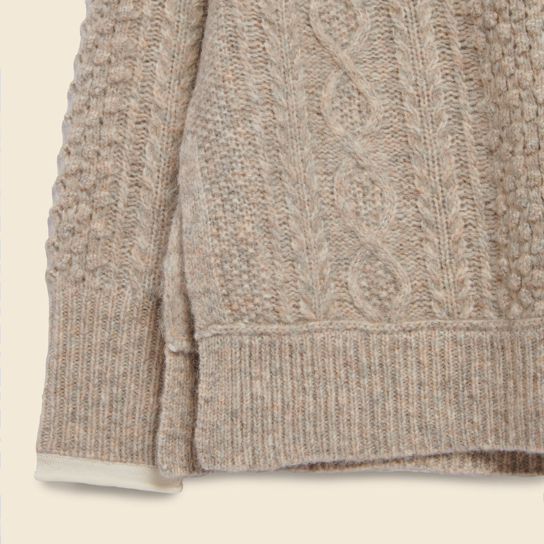 Camil Cable Sweater - Driftwood - Alex Mill - STAG Provisions - W - Tops - Sweater