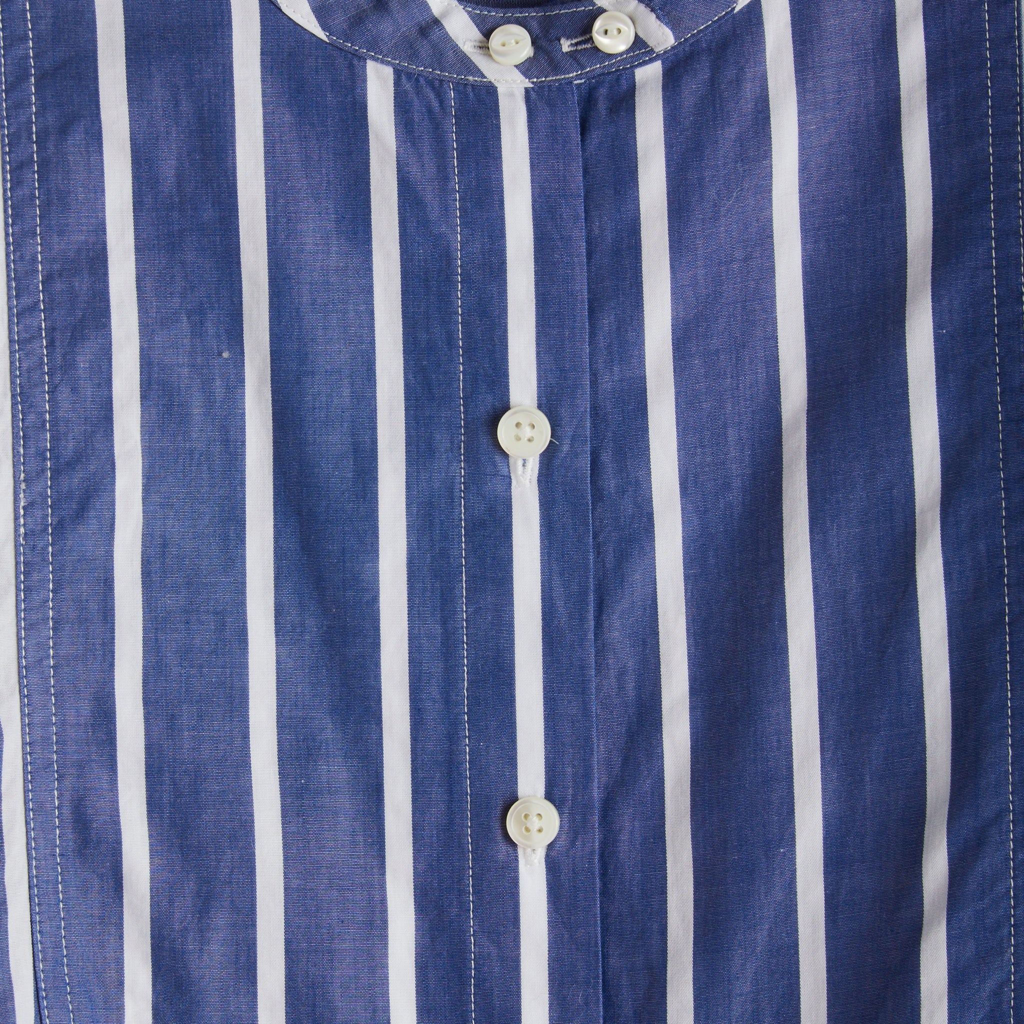 
                          Eloise Bib Shirt - Navy/White Stripe - Alex Mill - STAG Provisions - W - Tops - L/S Woven
                        