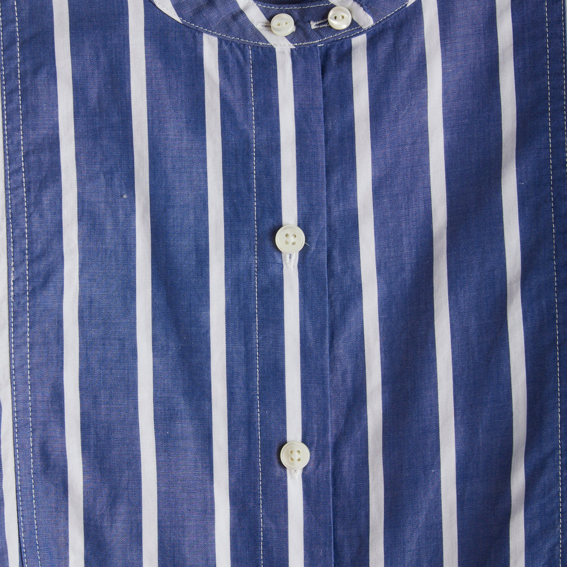 Eloise Bib Shirt - Navy/White Stripe - Alex Mill - STAG Provisions - W - Tops - L/S Woven