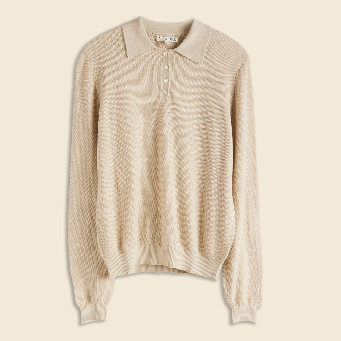 Alex Mill Alice Polo Sweater - Driftwood