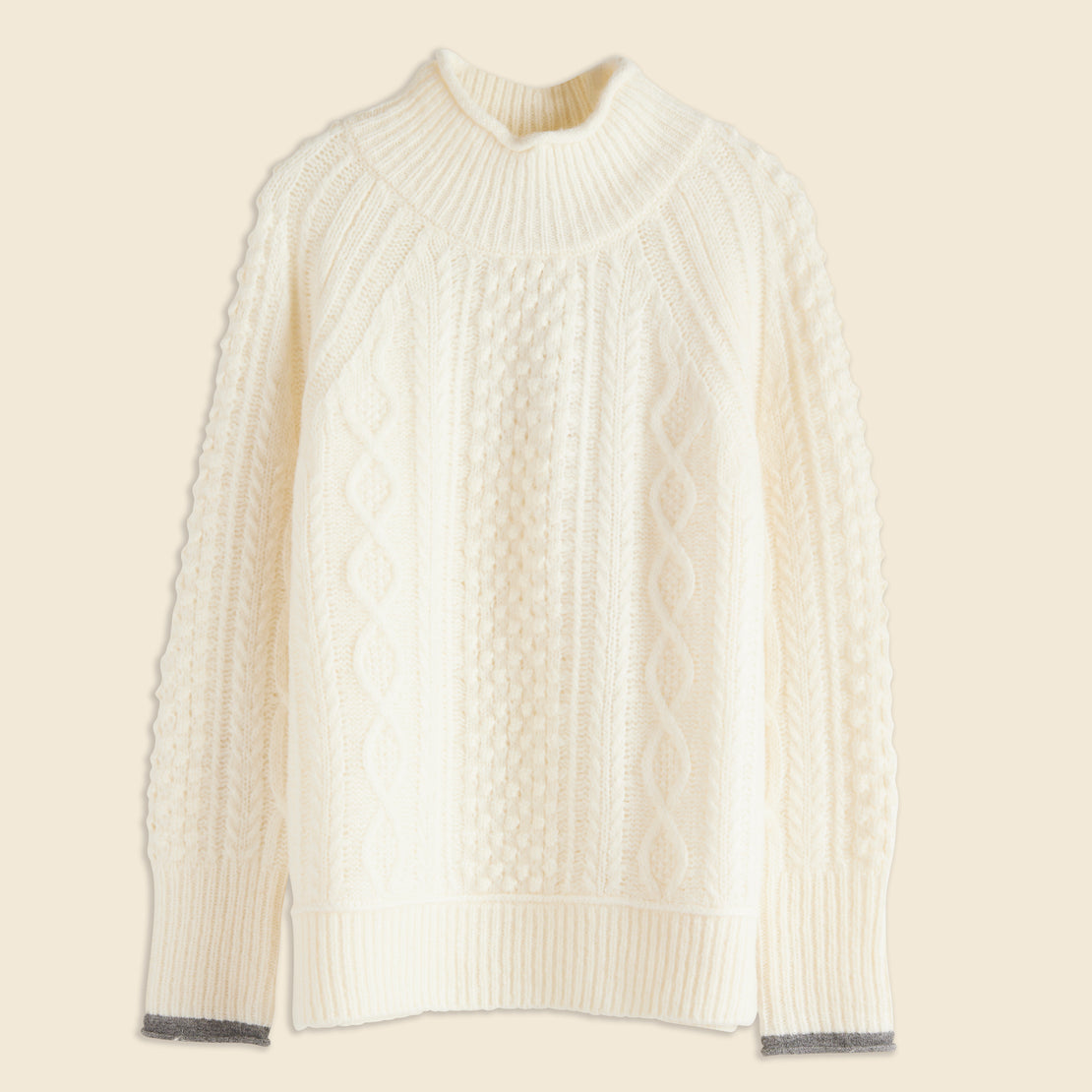 Alex Mill Camil Cable Sweater - Ivory