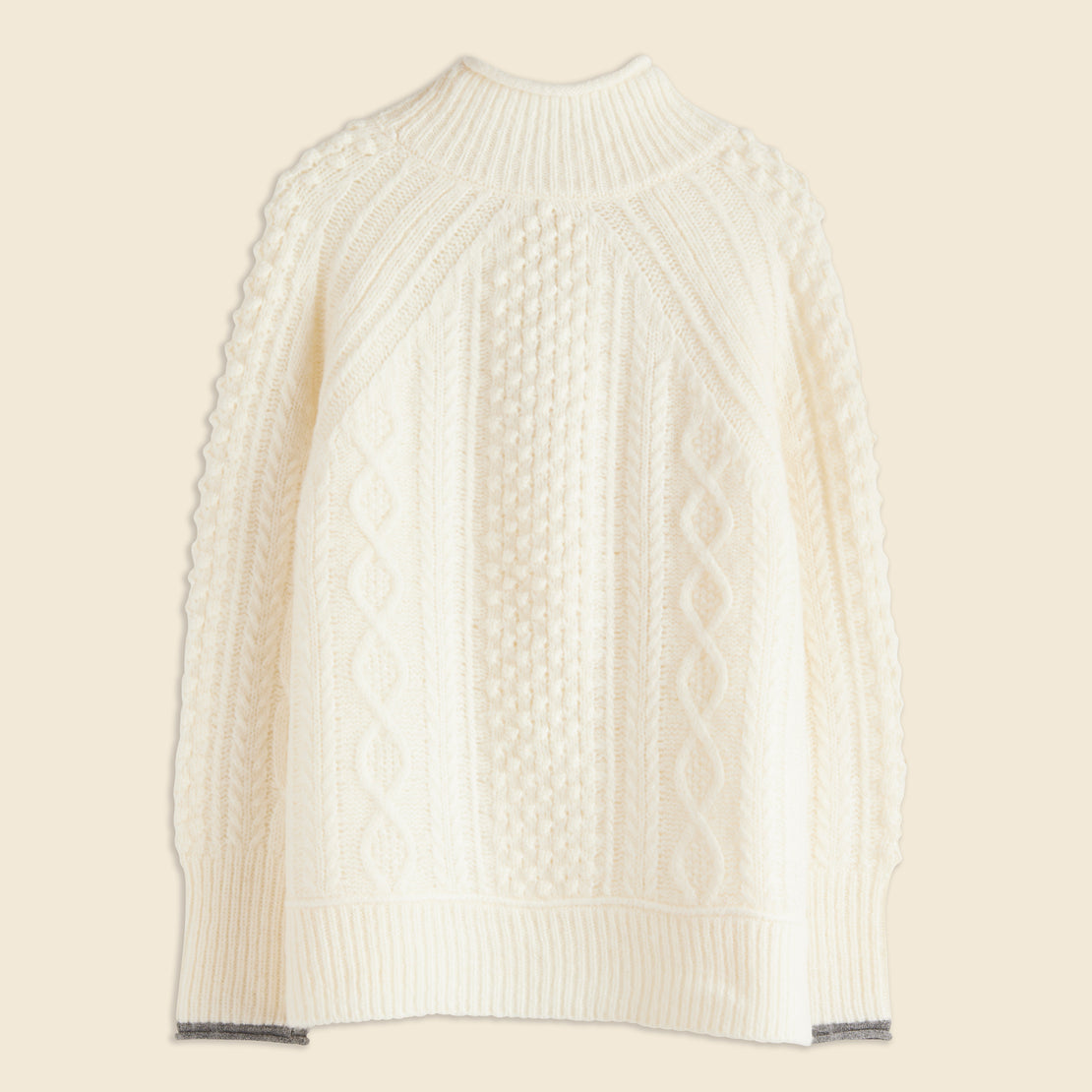 Camil Cable Sweater - Ivory - Alex Mill - STAG Provisions - W - Tops - Sweater