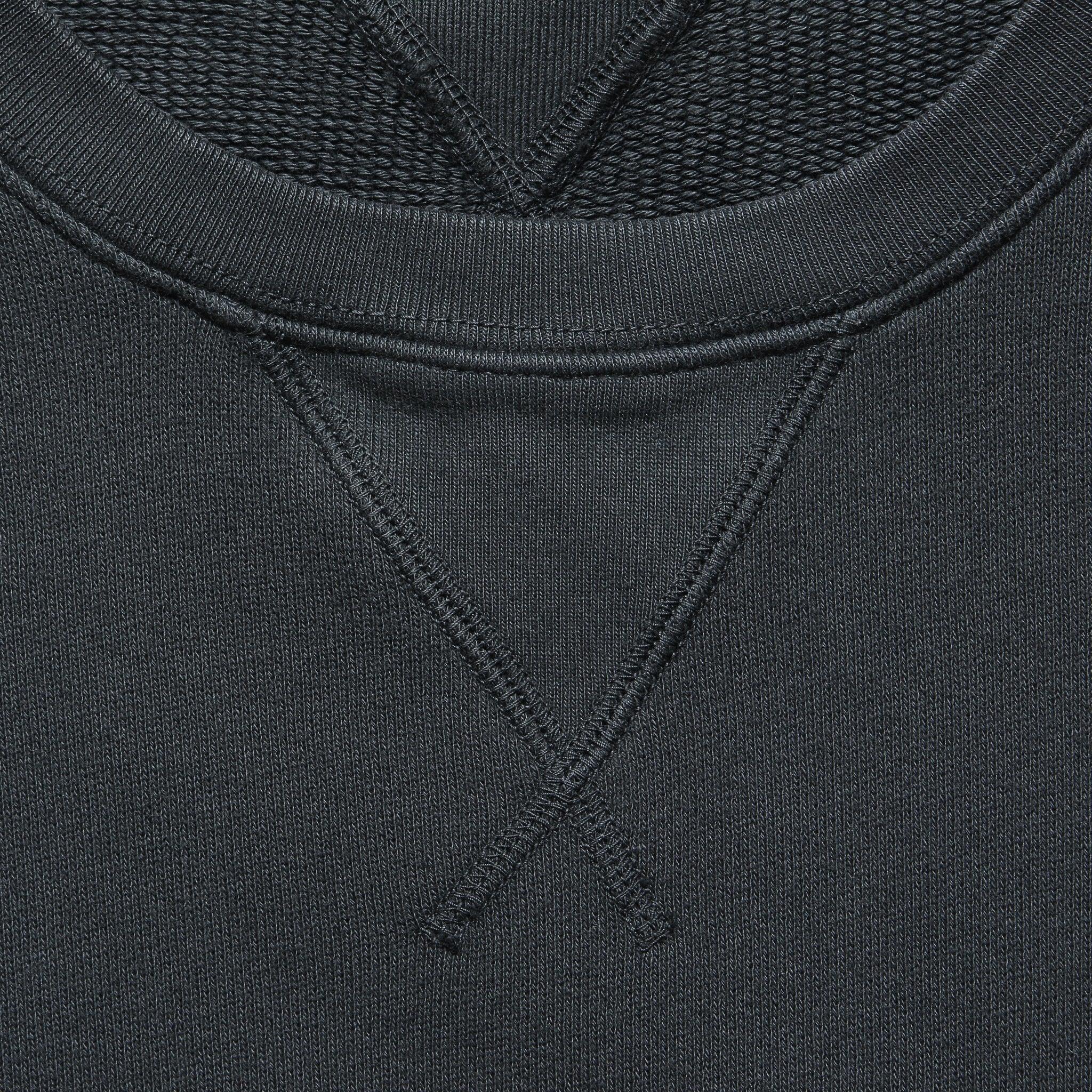 French Terry Crew Sweatshirt - Washed Black - Alex Mill - STAG Provisions - Tops - Fleece / Sweatshirt