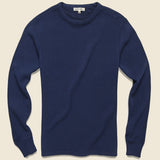 Waffle Crewneck - Navy - Alex Mill - STAG Provisions - Tops - L/S Knit