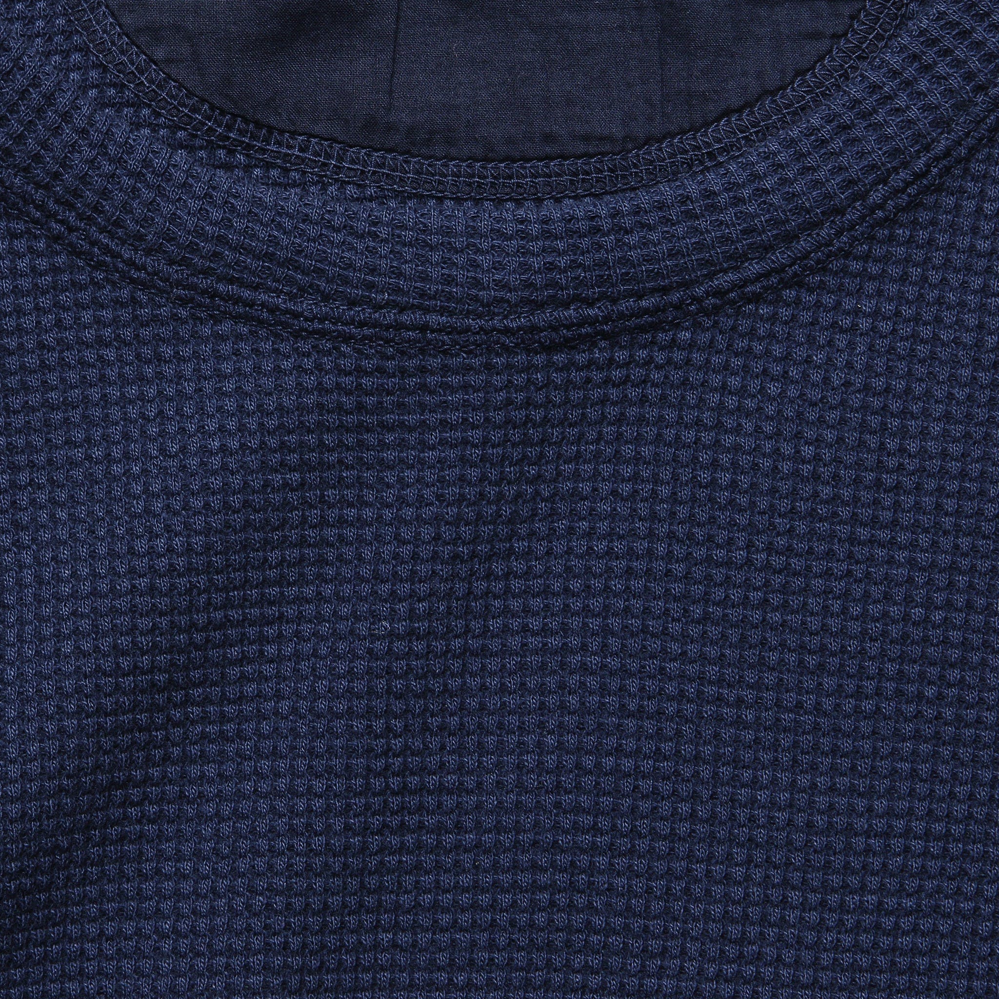 Waffle Crewneck - Navy - Alex Mill - STAG Provisions - Tops - L/S Knit