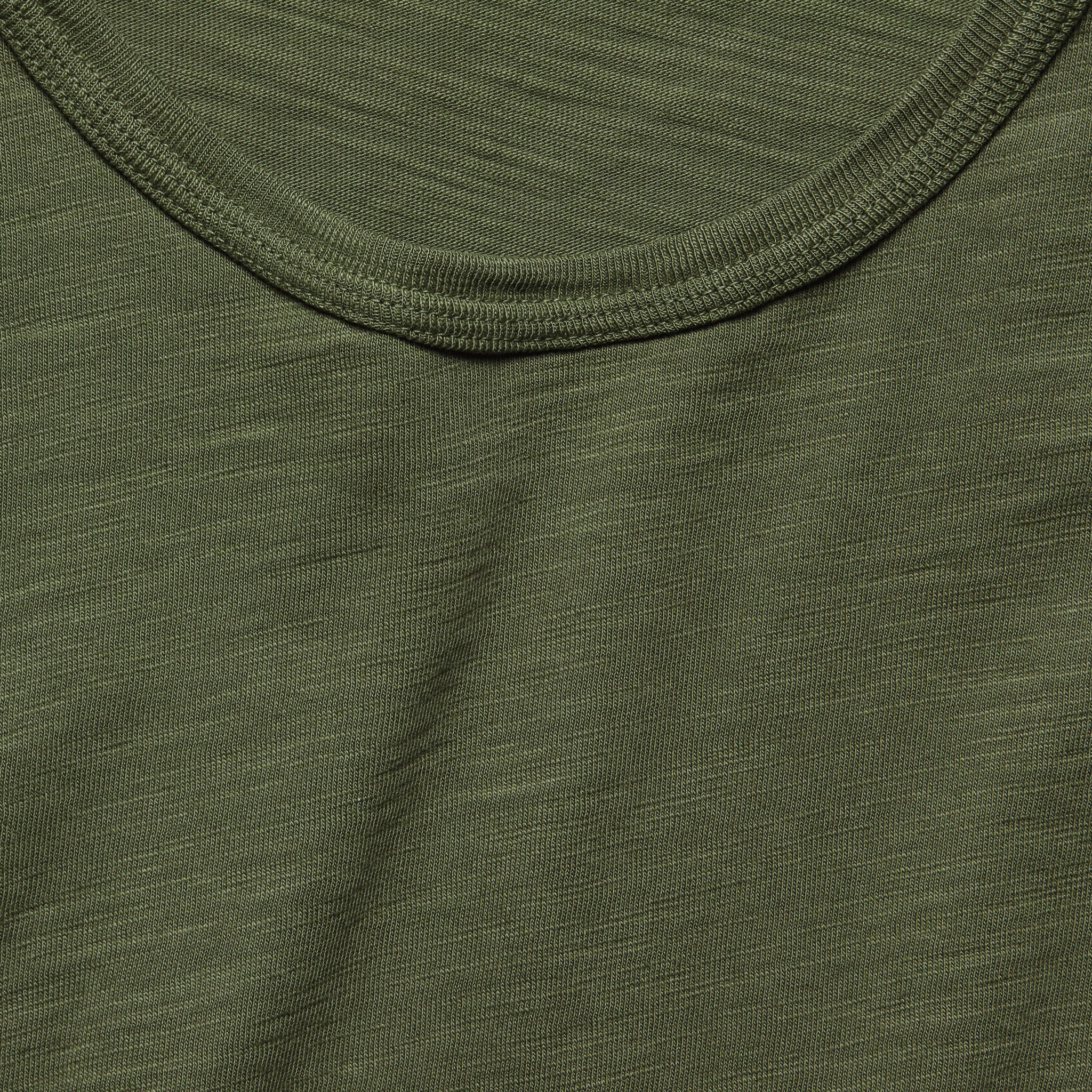 
                          New Standard Slub Crew Tee - Deep Olive - Alex Mill - STAG Provisions - Tops - L/S Tee
                        