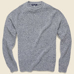 Alpaca Wool Donegal Crew Sweater - Stone Flag Grey - Alex Mill - STAG Provisions - Tops - Sweater