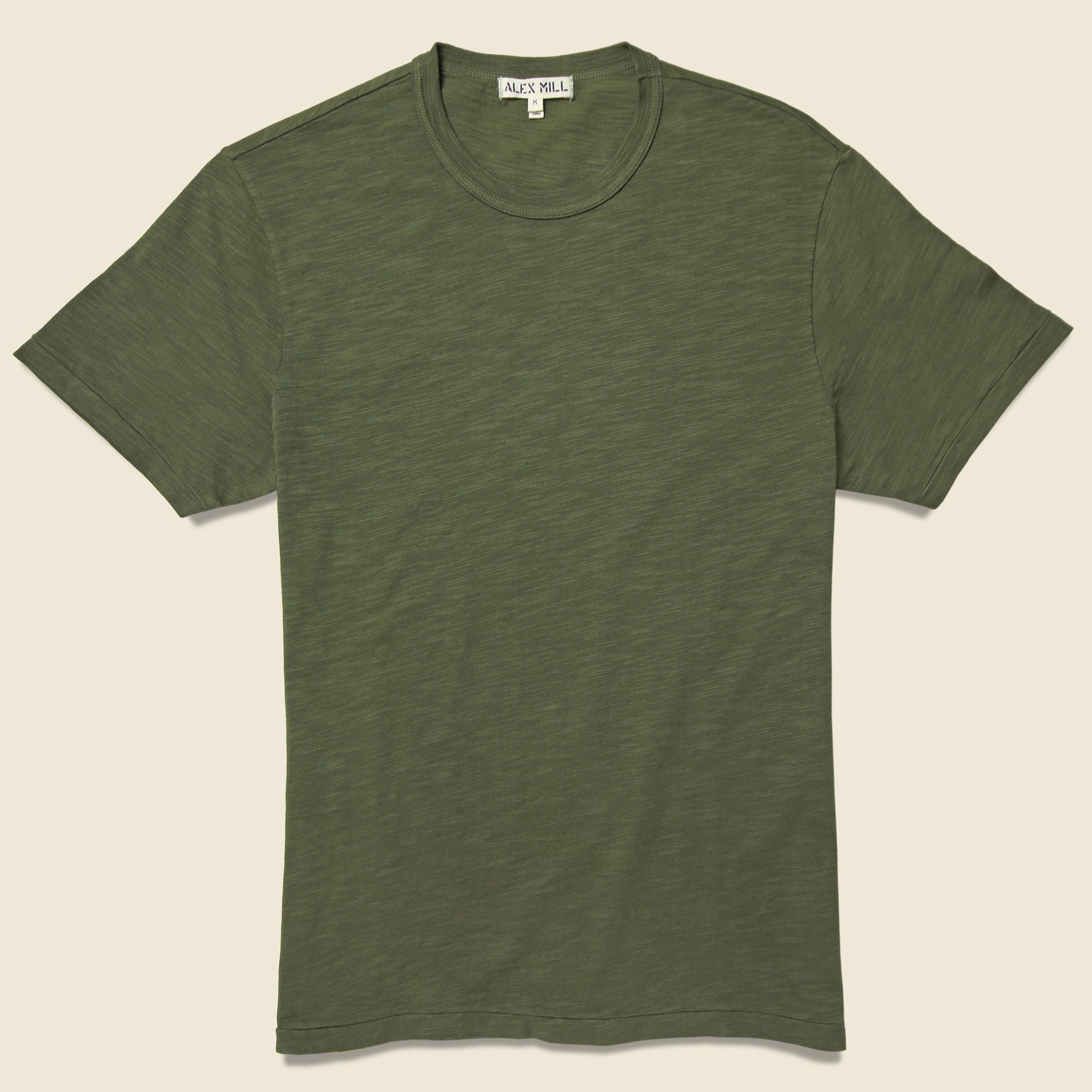 New Standard Crew Tee - Deep Olive - Alex Mill - STAG Provisions - Tops - S/S Tee