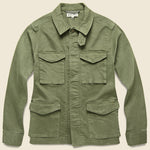 Herringbone Army Jacket - Olive - Alex Mill - STAG Provisions - Outerwear - Coat / Jacket
