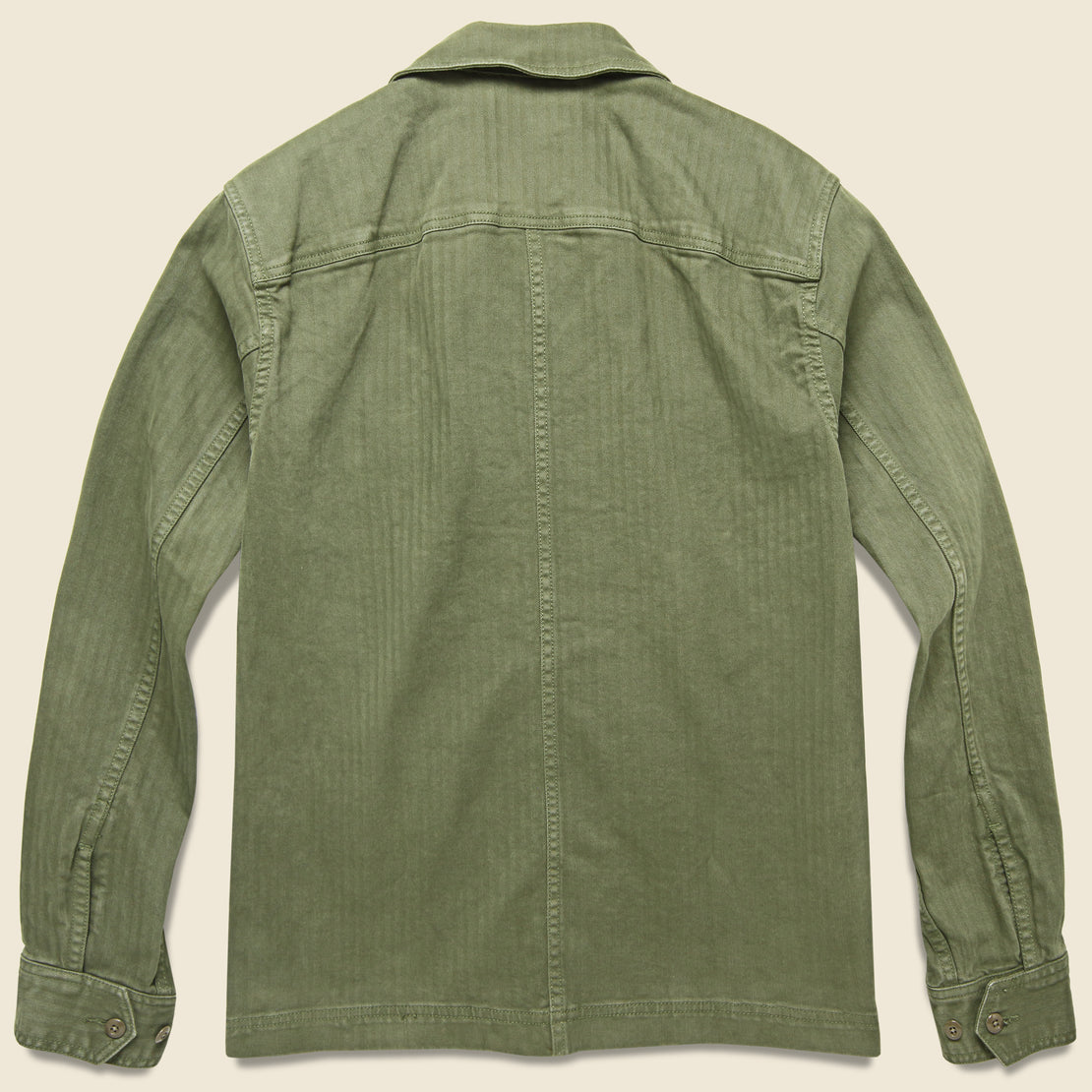 Herringbone Army Jacket - Olive - Alex Mill - STAG Provisions - Outerwear - Coat / Jacket