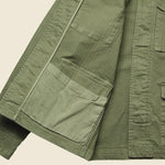 Herringbone Army Jacket - Olive - Alex Mill - STAG Provisions - Outerwear - Coat / Jacket