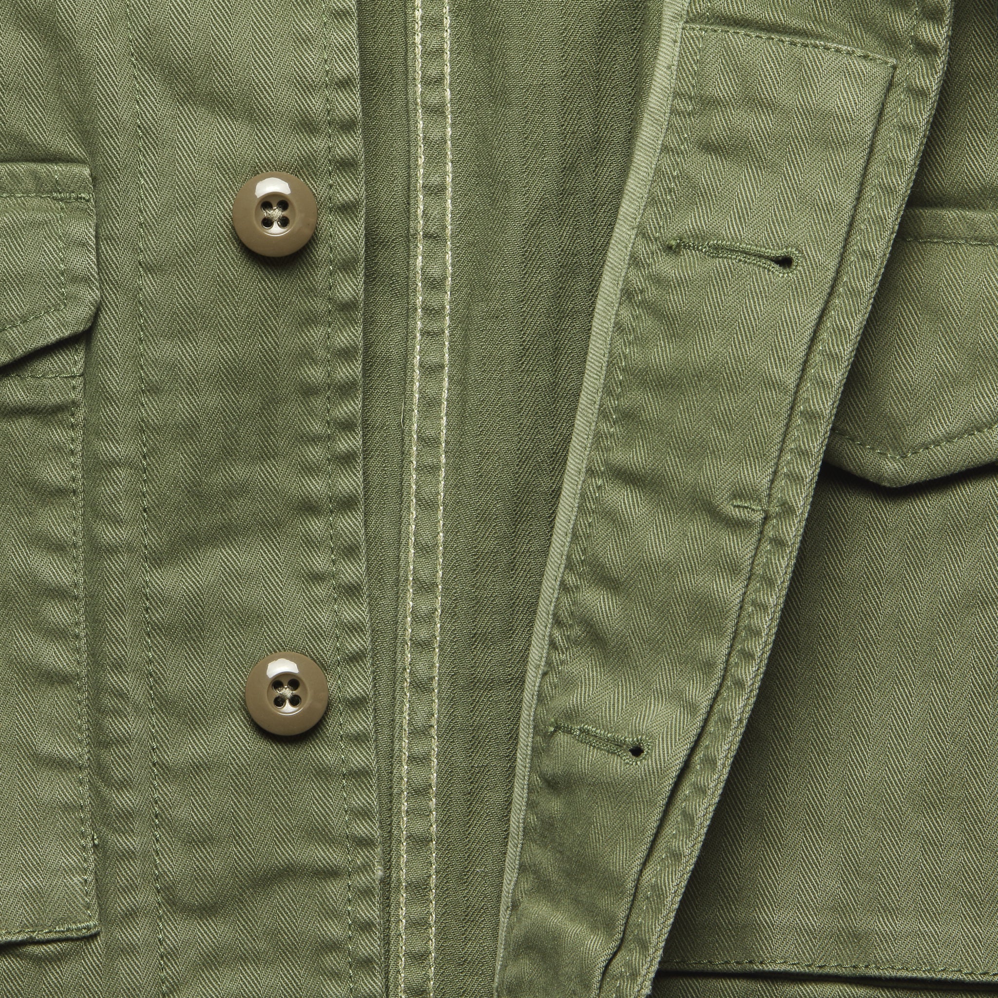 
                          Herringbone Army Jacket - Olive - Alex Mill - STAG Provisions - Outerwear - Coat / Jacket
                        