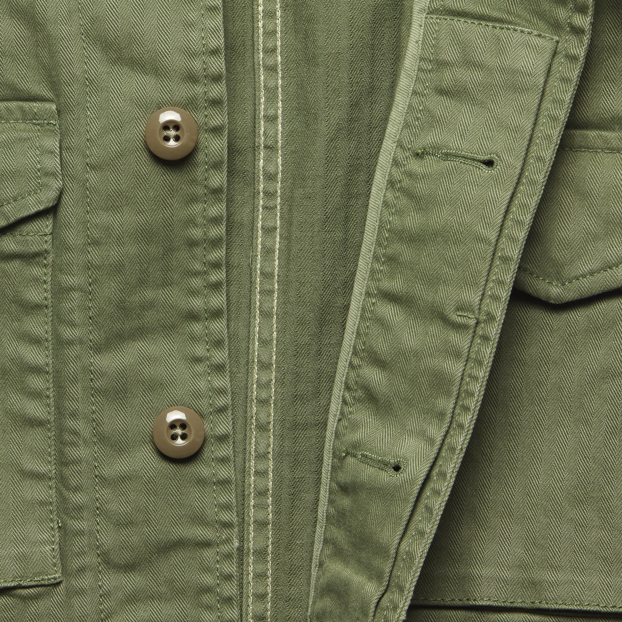 Herringbone Army Jacket - Olive - Alex Mill - STAG Provisions - Outerwear - Coat / Jacket