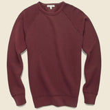 French Terry Sweatshirt - Bordeaux - Alex Mill - STAG Provisions - Tops - Fleece / Sweatshirt