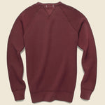 French Terry Sweatshirt - Bordeaux - Alex Mill - STAG Provisions - Tops - Fleece / Sweatshirt