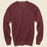 French Terry Sweatshirt - Bordeaux - Alex Mill - STAG Provisions - Tops - Fleece / Sweatshirt