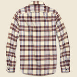 Plaid Patch & Flap Flannel - Burgundy/Ivory - Alex Mill - STAG Provisions - Tops - L/S Woven - Plaid