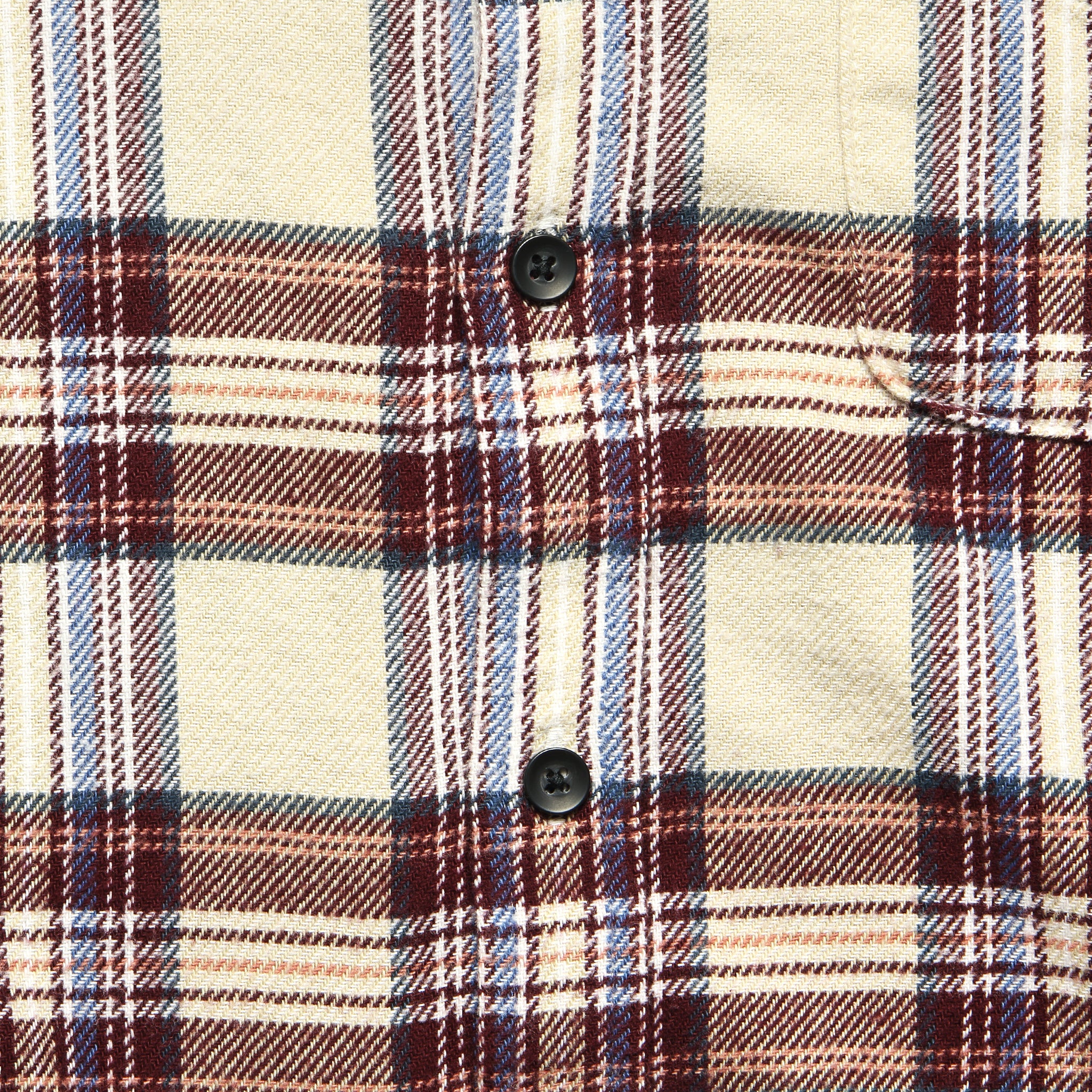 Plaid Patch & Flap Flannel - Burgundy/Ivory - Alex Mill - STAG Provisions - Tops - L/S Woven - Plaid