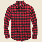 Buffalo Plaid Chore Flannel - Red - Alex Mill - STAG Provisions - Tops - L/S Woven - Plaid