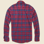 Standard Flannel - Red/Navy - Alex Mill - STAG Provisions - Tops - L/S Woven - Plaid