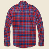 Standard Flannel - Red/Navy - Alex Mill - STAG Provisions - Tops - L/S Woven - Plaid