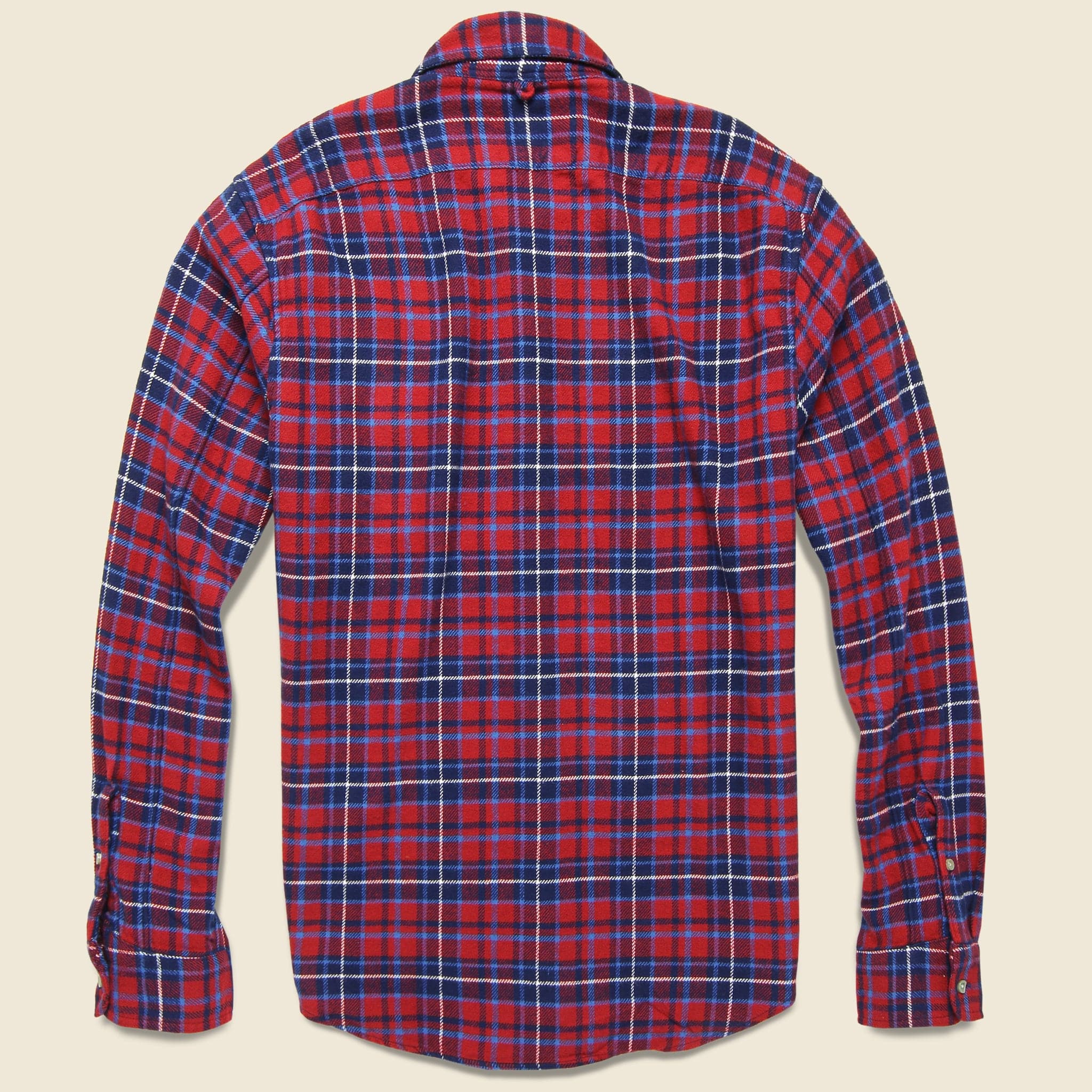 Standard Flannel - Red/Navy - Alex Mill - STAG Provisions - Tops - L/S Woven - Plaid