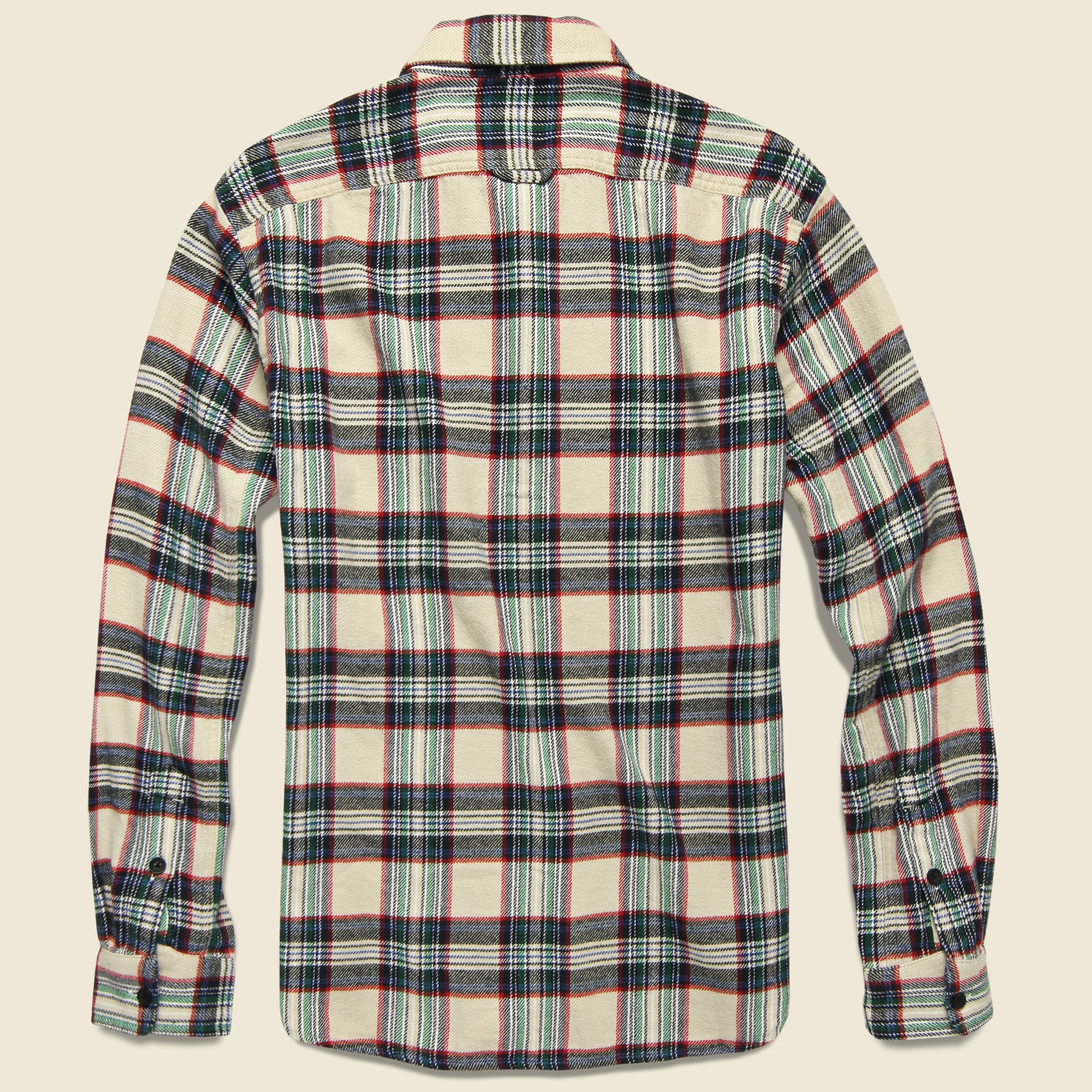 
                          Plaid Patch &amp; Flap Flannel - Ivory/Navy - Alex Mill - STAG Provisions - Tops - L/S Woven - Plaid
                        