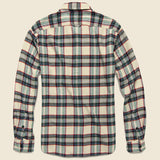Plaid Patch & Flap Flannel - Ivory/Navy - Alex Mill - STAG Provisions - Tops - L/S Woven - Plaid
