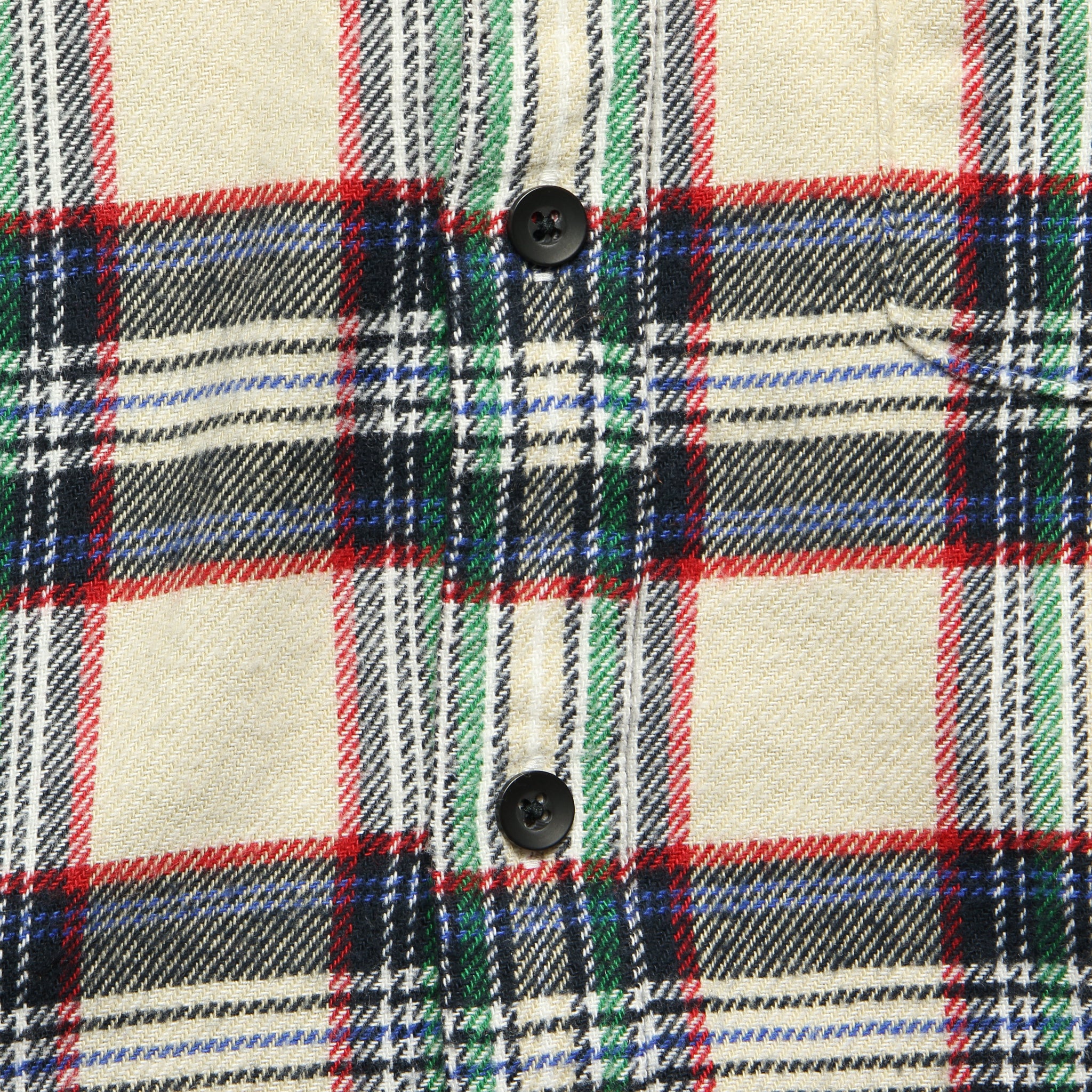 
                          Plaid Patch &amp; Flap Flannel - Ivory/Navy - Alex Mill - STAG Provisions - Tops - L/S Woven - Plaid
                        