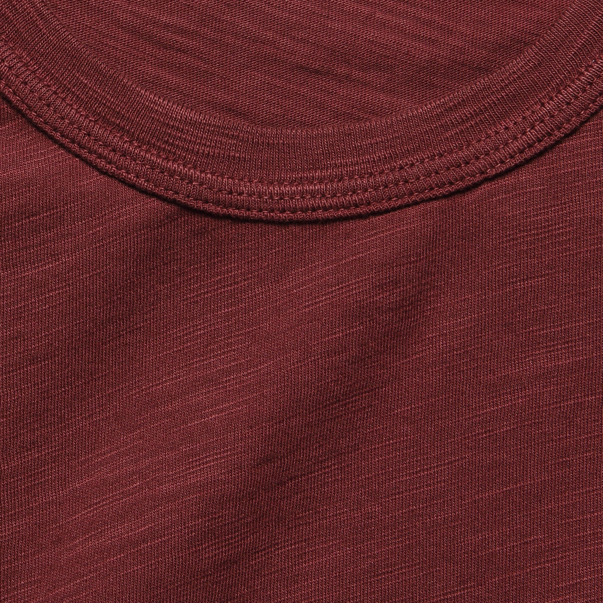 Standard Slub Cotton Tee - Bordeaux - Alex Mill - STAG Provisions - Tops - S/S Tee