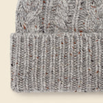 Cashmere Cable Beanie - Grey Donegal - Alex Mill - STAG Provisions - Accessories - Hats