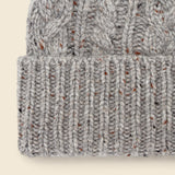 Cashmere Cable Beanie - Grey Donegal - Alex Mill - STAG Provisions - Accessories - Hats