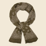 Wool Bandana Scarf - Green - Alex Mill - STAG Provisions - Accessories - Scarves