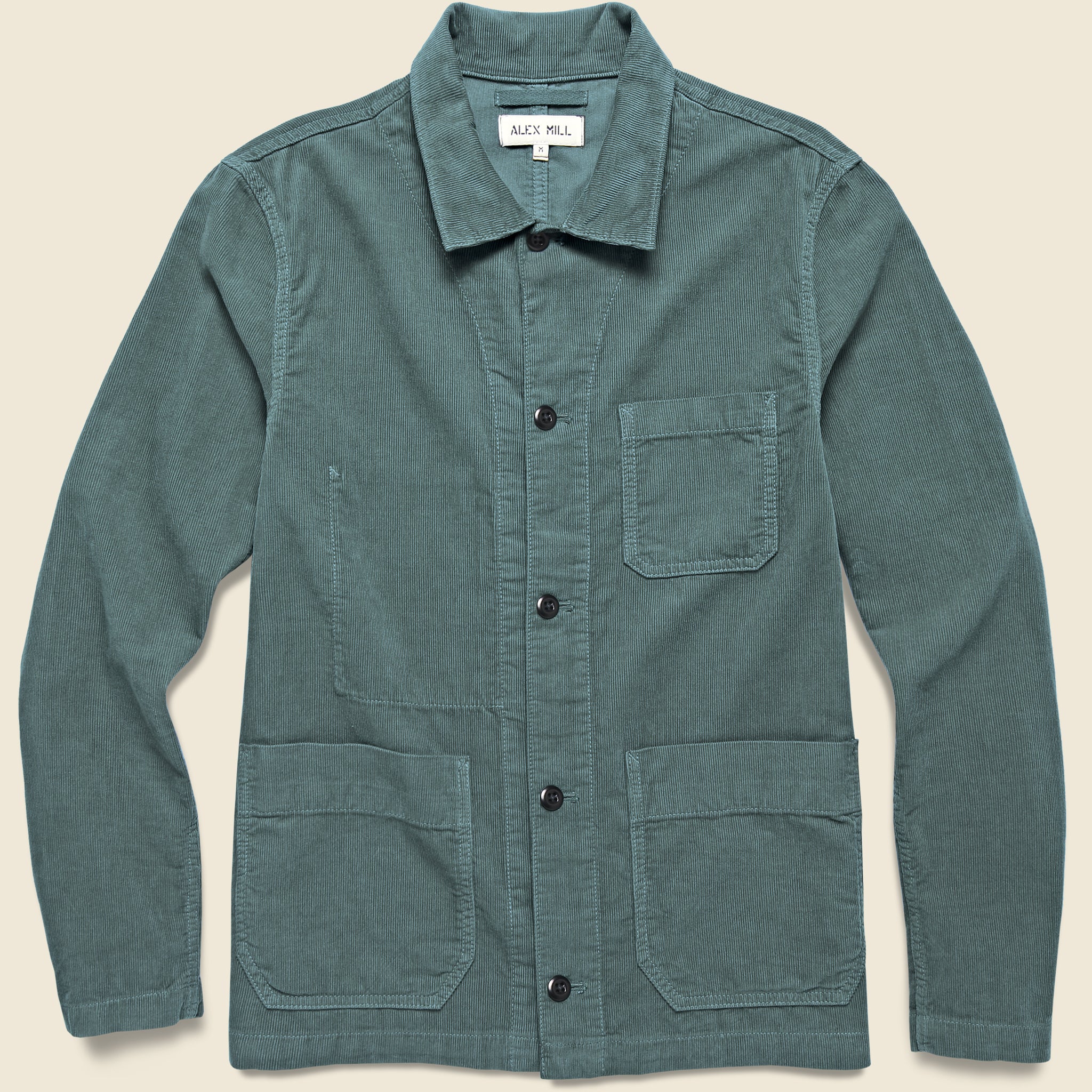 Fine Corduroy Work Jacket  - Dark Spruce - Alex Mill - STAG Provisions - Outerwear - Coat / Jacket