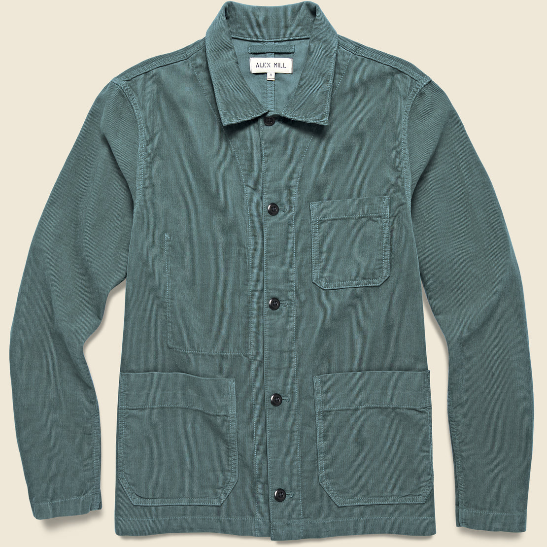 Fine Corduroy Work Jacket - Dark Spruce