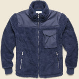 Sherpa Zip Jacket - Dark Navy - Alex Mill - STAG Provisions - Outerwear - Coat / Jacket