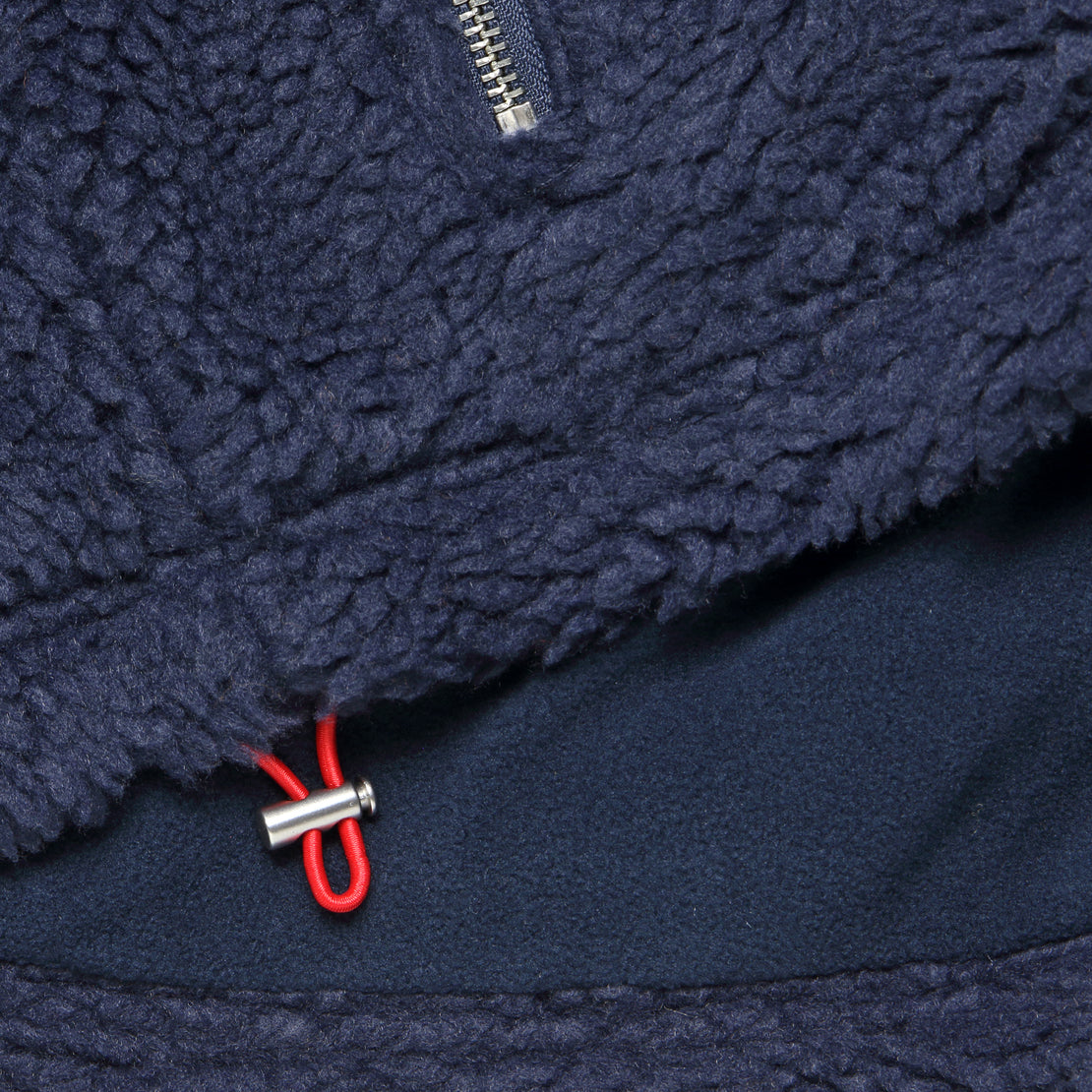Sherpa Zip Jacket - Dark Navy - Alex Mill - STAG Provisions - Outerwear - Coat / Jacket